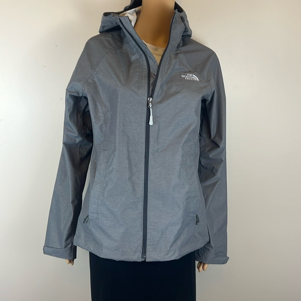 The North Face Gray Hooded Shell Jacket